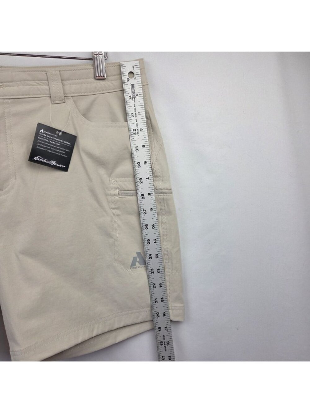 Eddie Bauer First Ascent Guide Pro Shorts Size 14 Pumice NEW - Picture 12 of 16